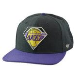Los Angeles Lakers Black Carat Captain Snapback Hat by '47 – NBA Adjustable Style